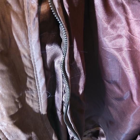 COPY - Oversized 90's Brown Leather Jacket - Picture 5 of 5